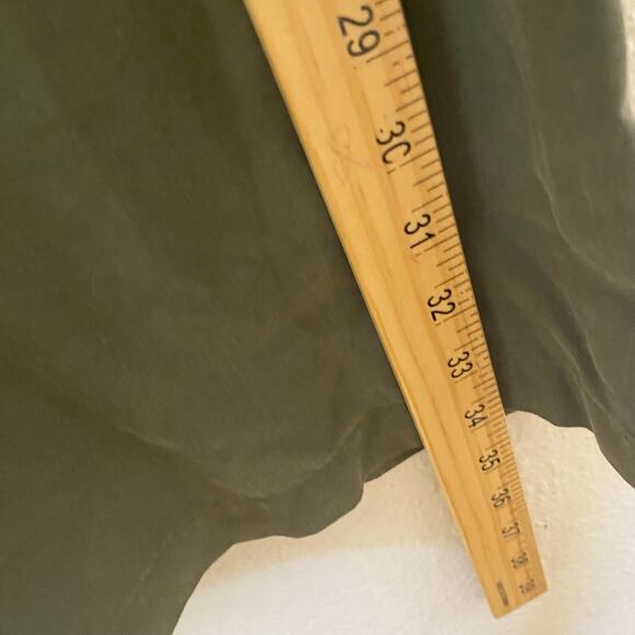 BCBGeneration Classic Green Long Sleeve Dress Size M Minimalist Utility Gorpcore - Picture 7 of 10